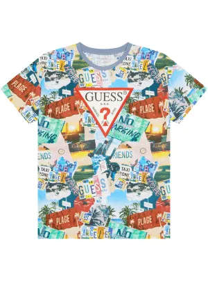 Graffiti Print T-Shirt (7-18)