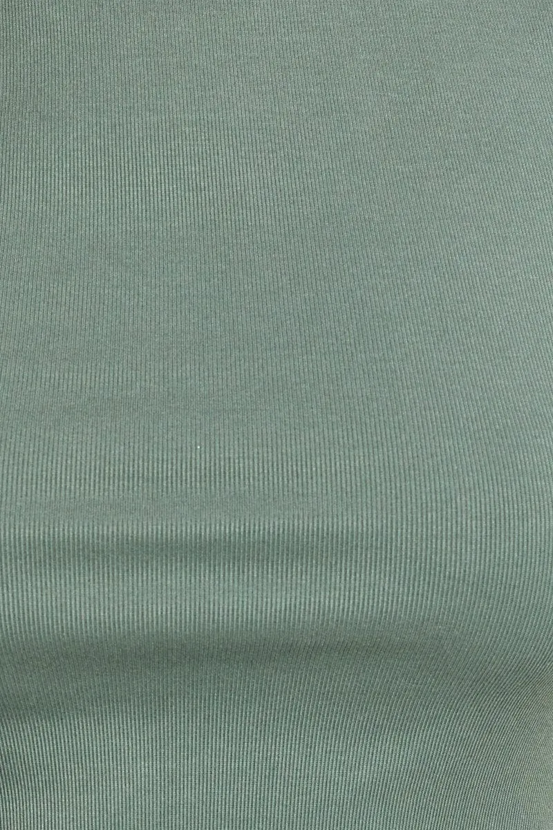 Green T Shirt Short Sleeve Crew Neck