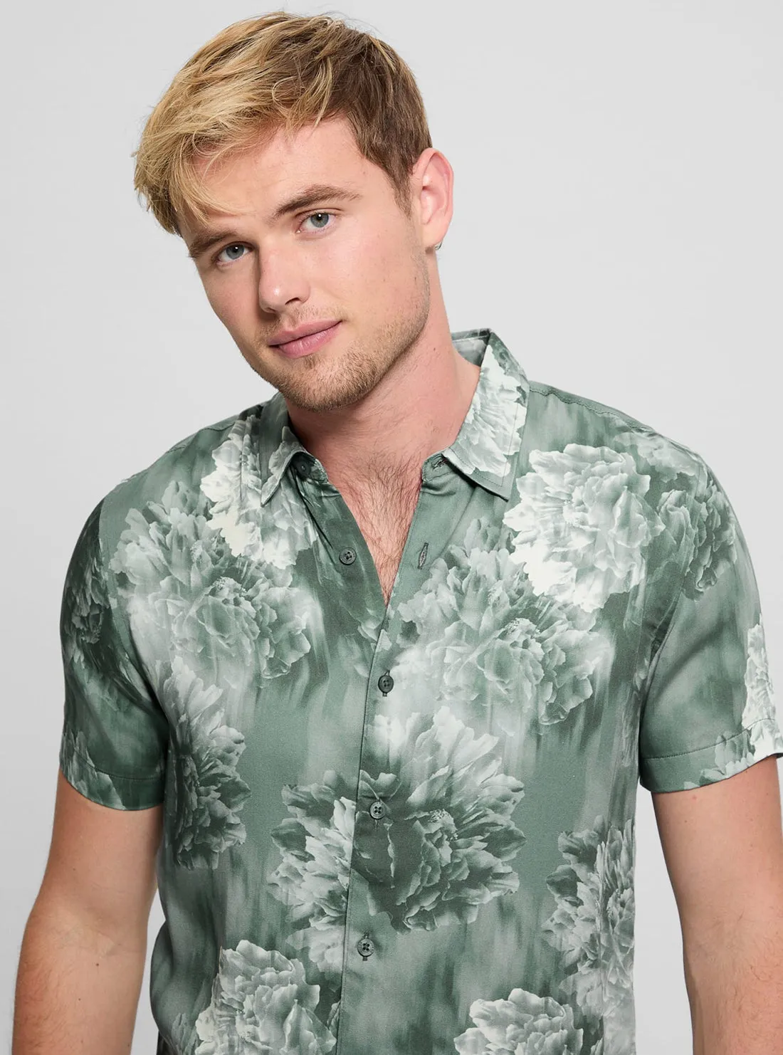 Green Wayco Floral Shirt