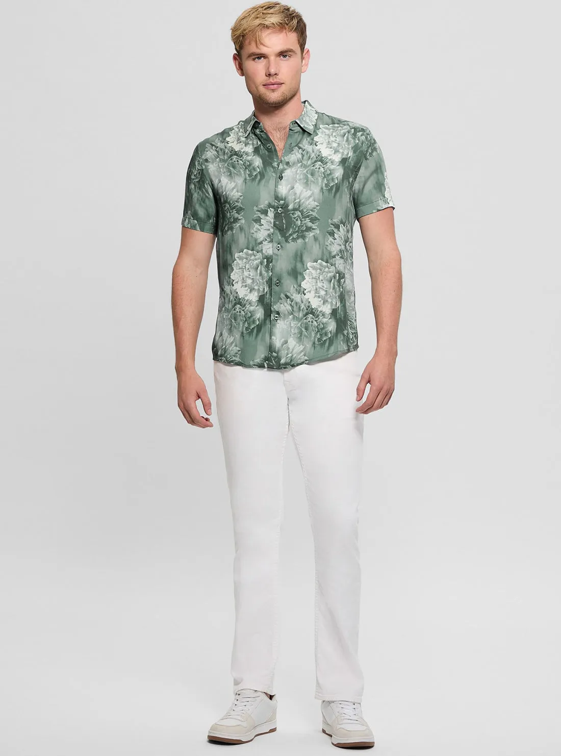 Green Wayco Floral Shirt