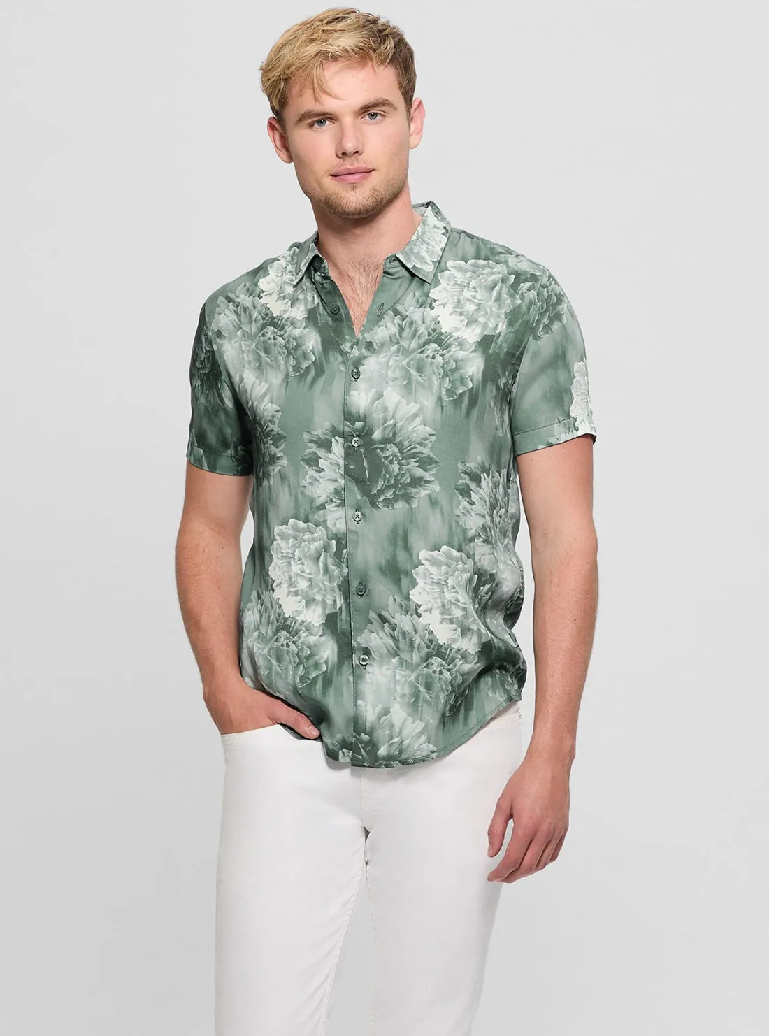 Green Wayco Floral Shirt