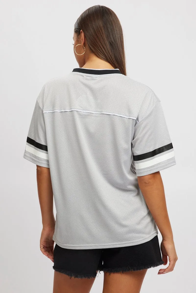 Grey Sport Tee Short Sleeve