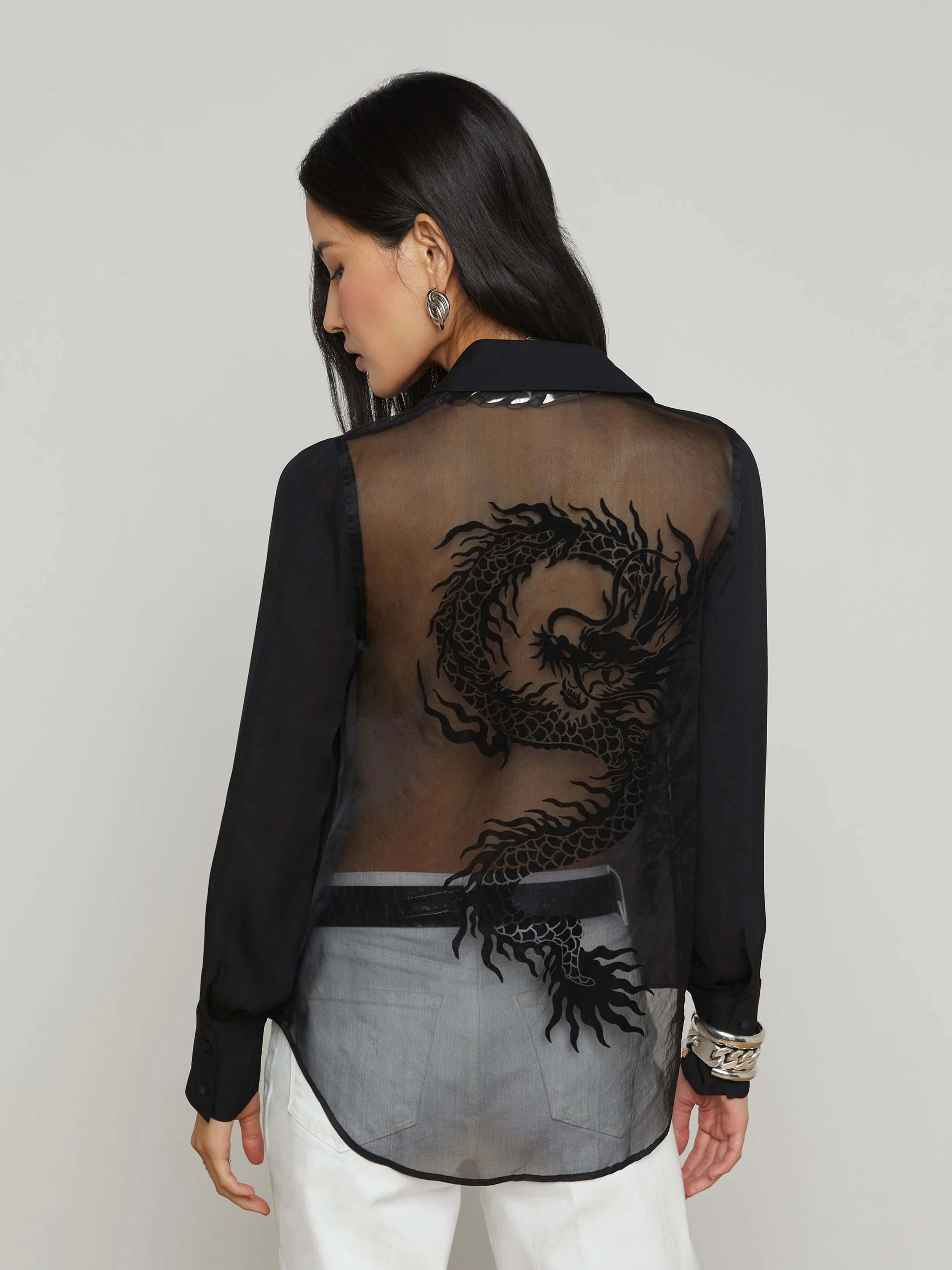 Hailie Silk Dragon Blouse