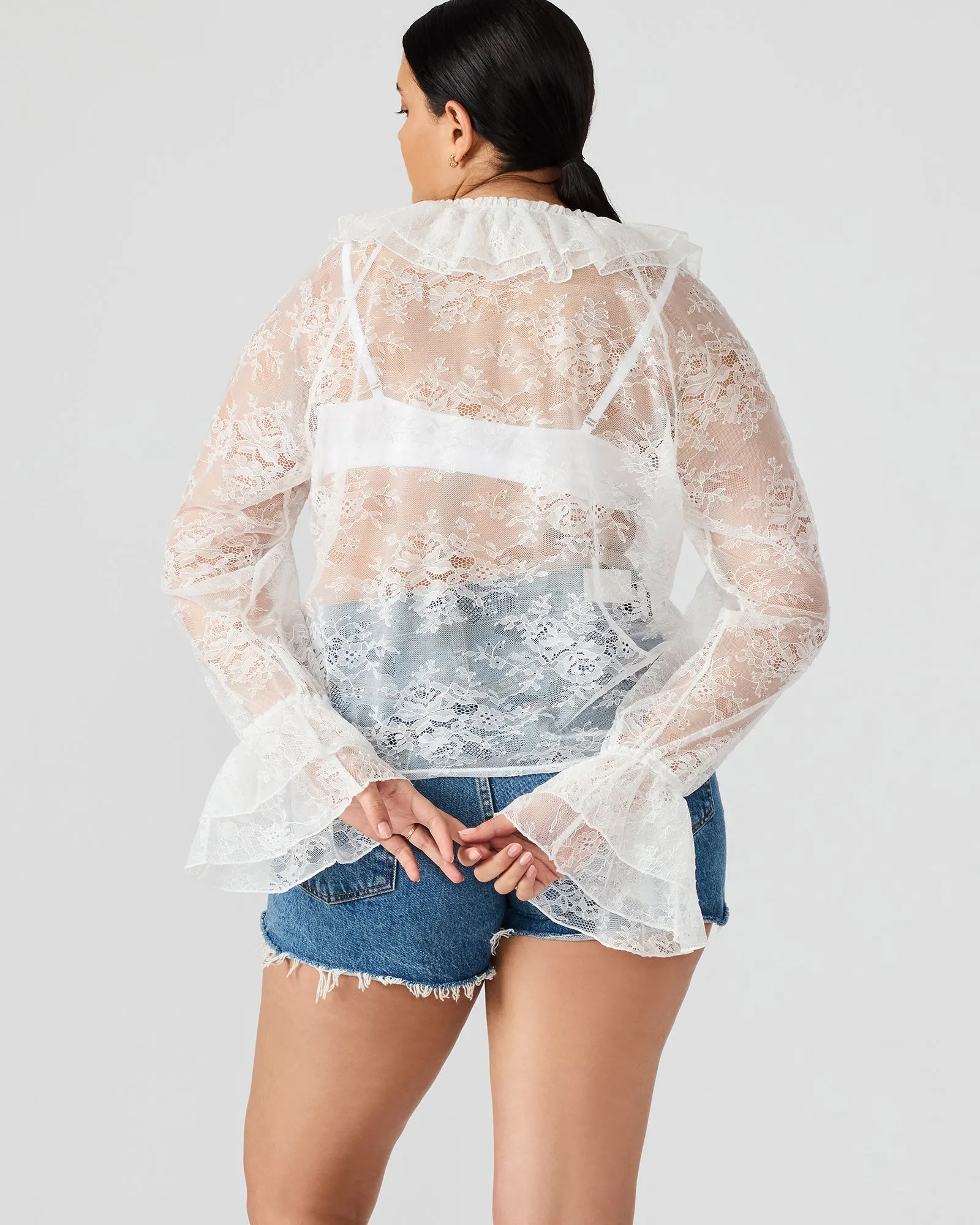 HAMPTON LACE BLOUSE WHITE