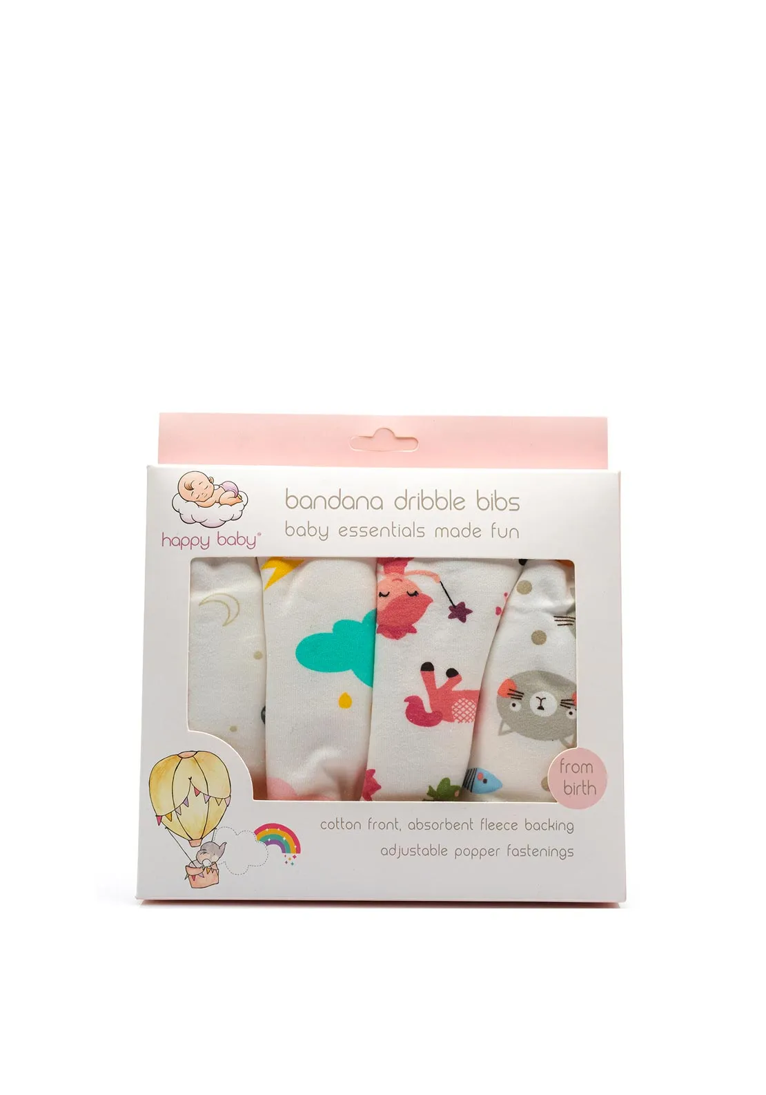 Happy Baby Unicorn Bamboo Bandana Bibs, Multi
