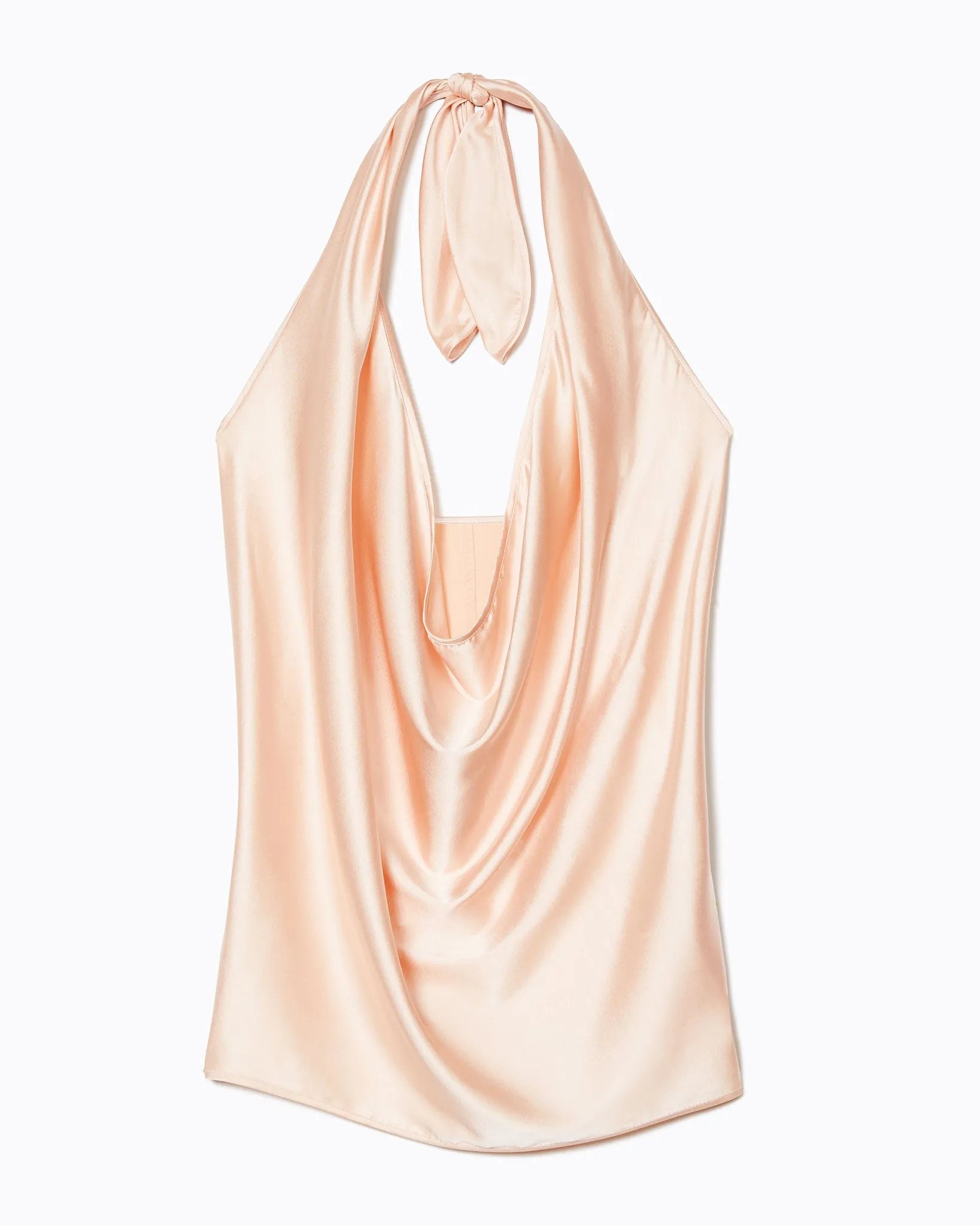 Harriet Silk Halter Tank Top