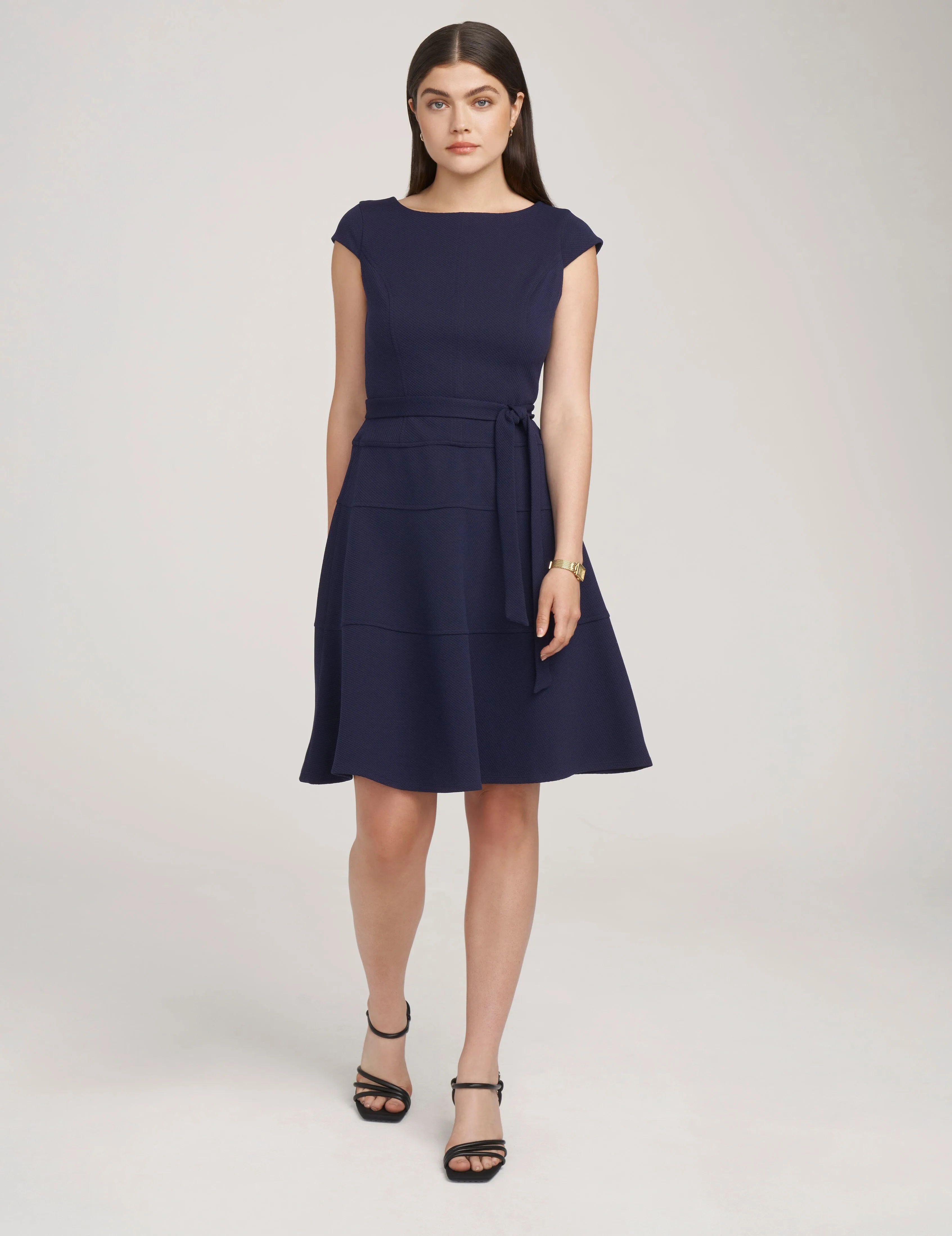 Heritage Dress With Self Belt- Sale