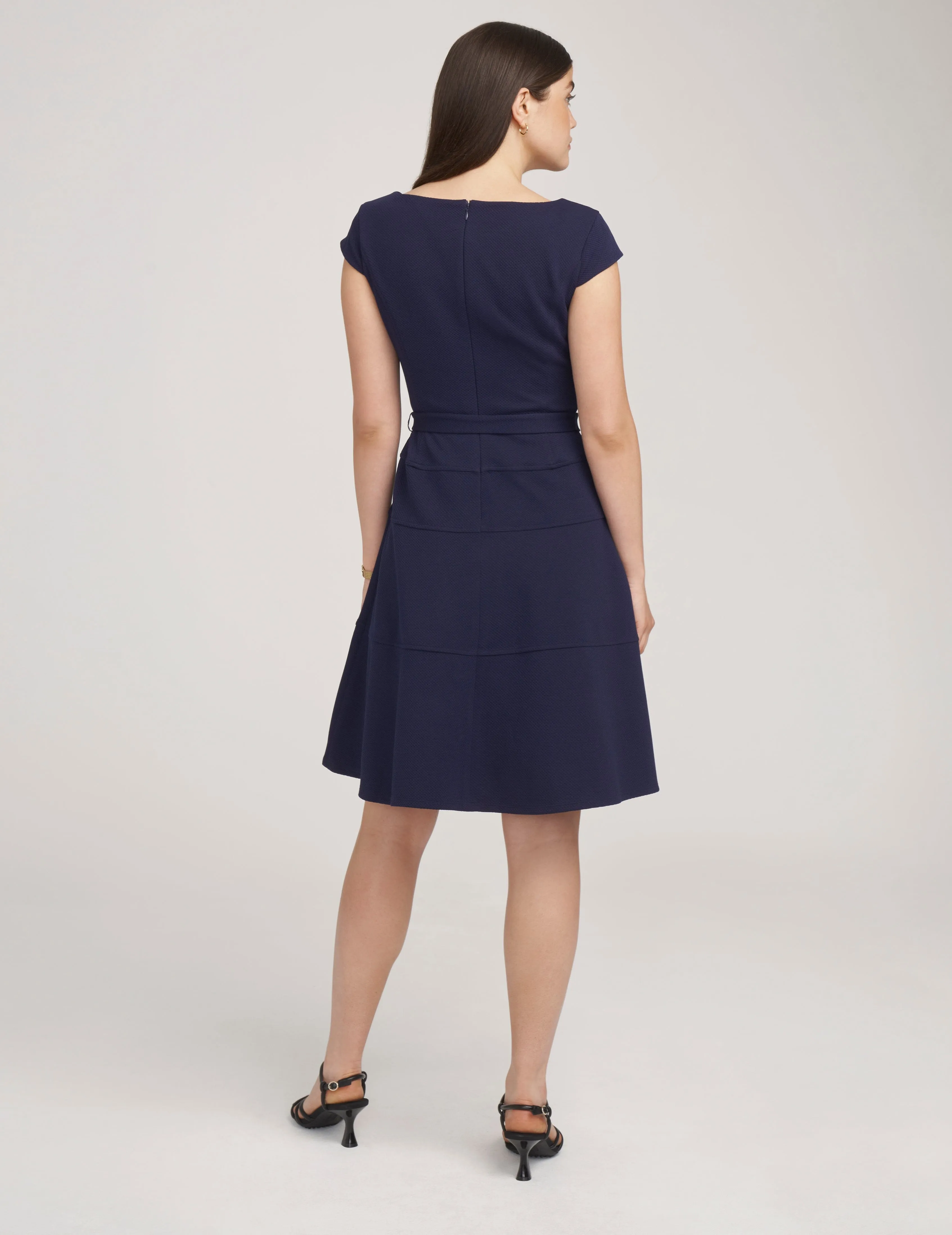 Heritage Dress With Self Belt- Sale