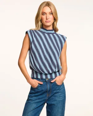 Herminia Mock Neck Top