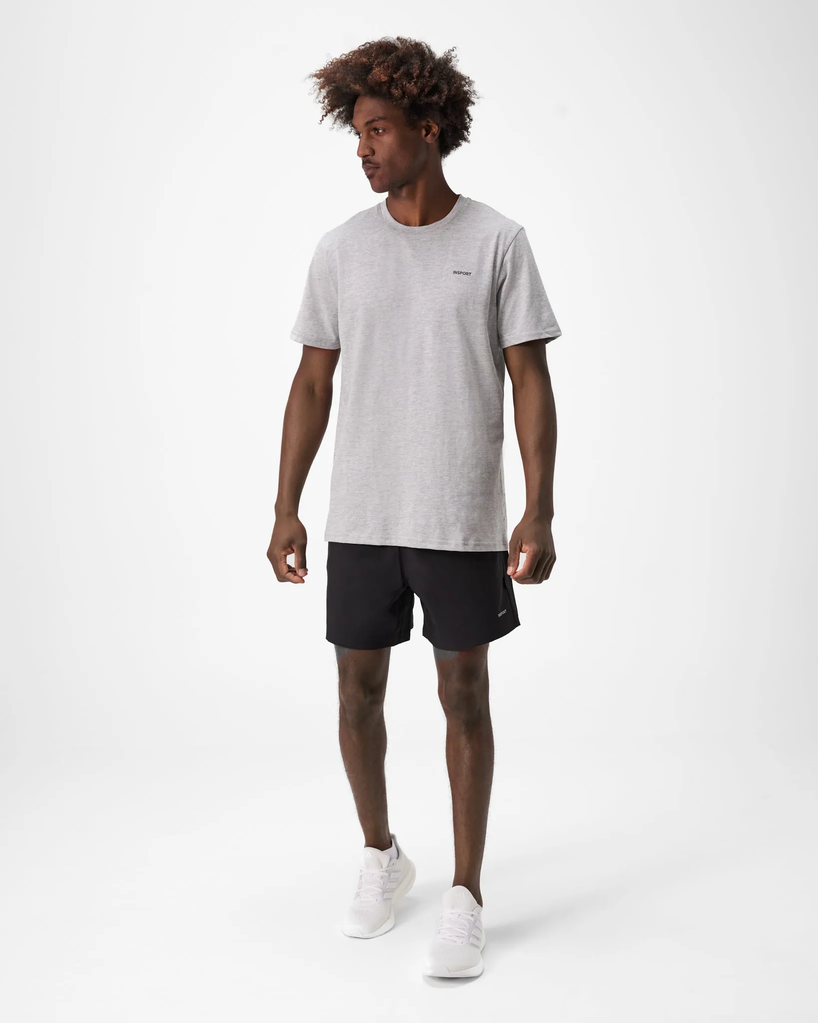 INSPORT MEN'S CLASSIC GREY TEE