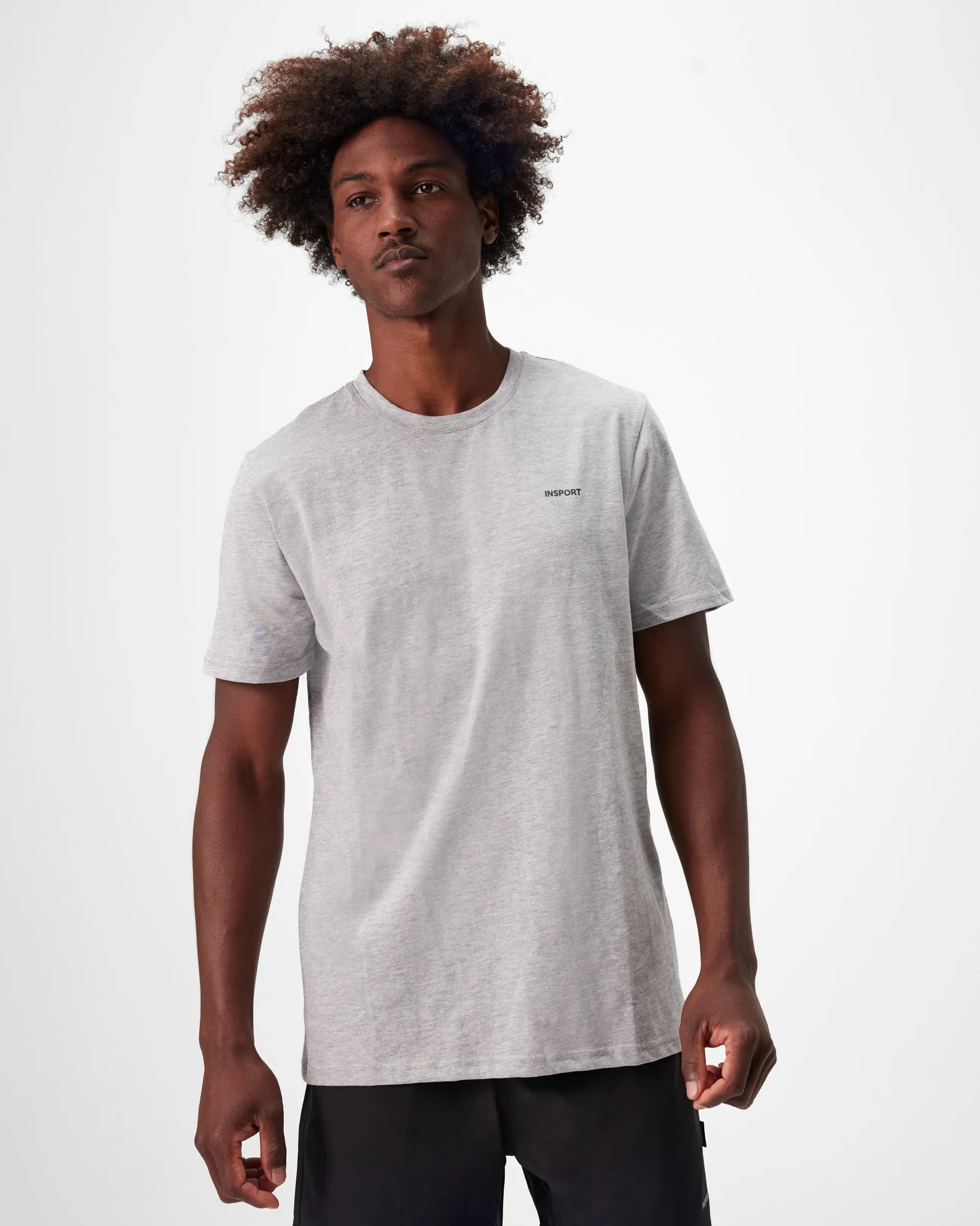 INSPORT MEN'S CLASSIC GREY TEE