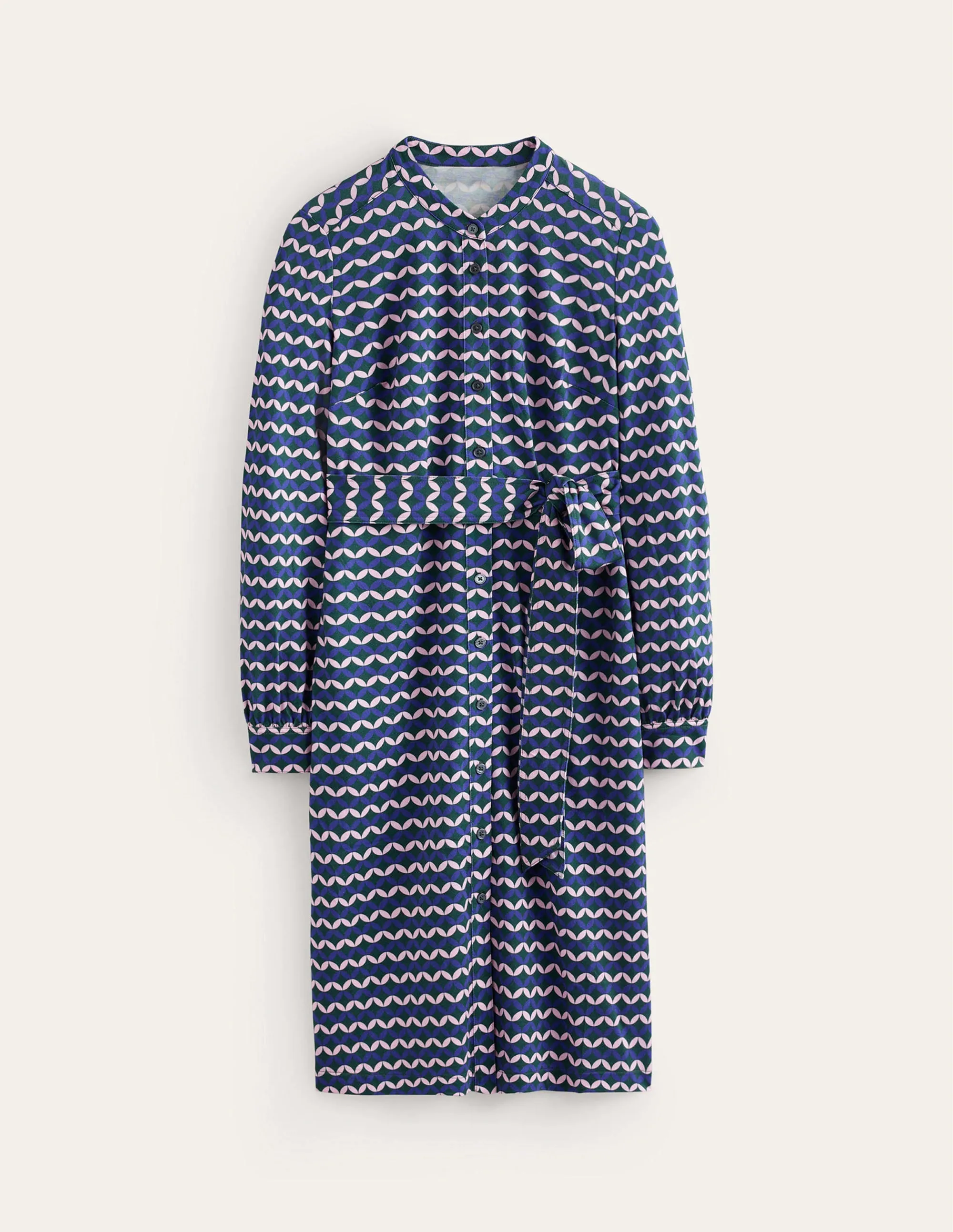 Julia Jersey Shirt Dress-Surf the Web, Diamond Terrace