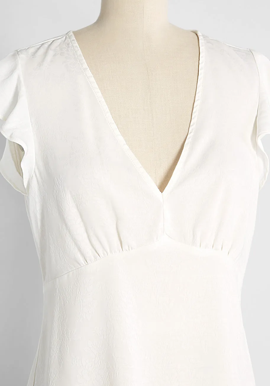 Just What I Needed Flutter Sleeve Top