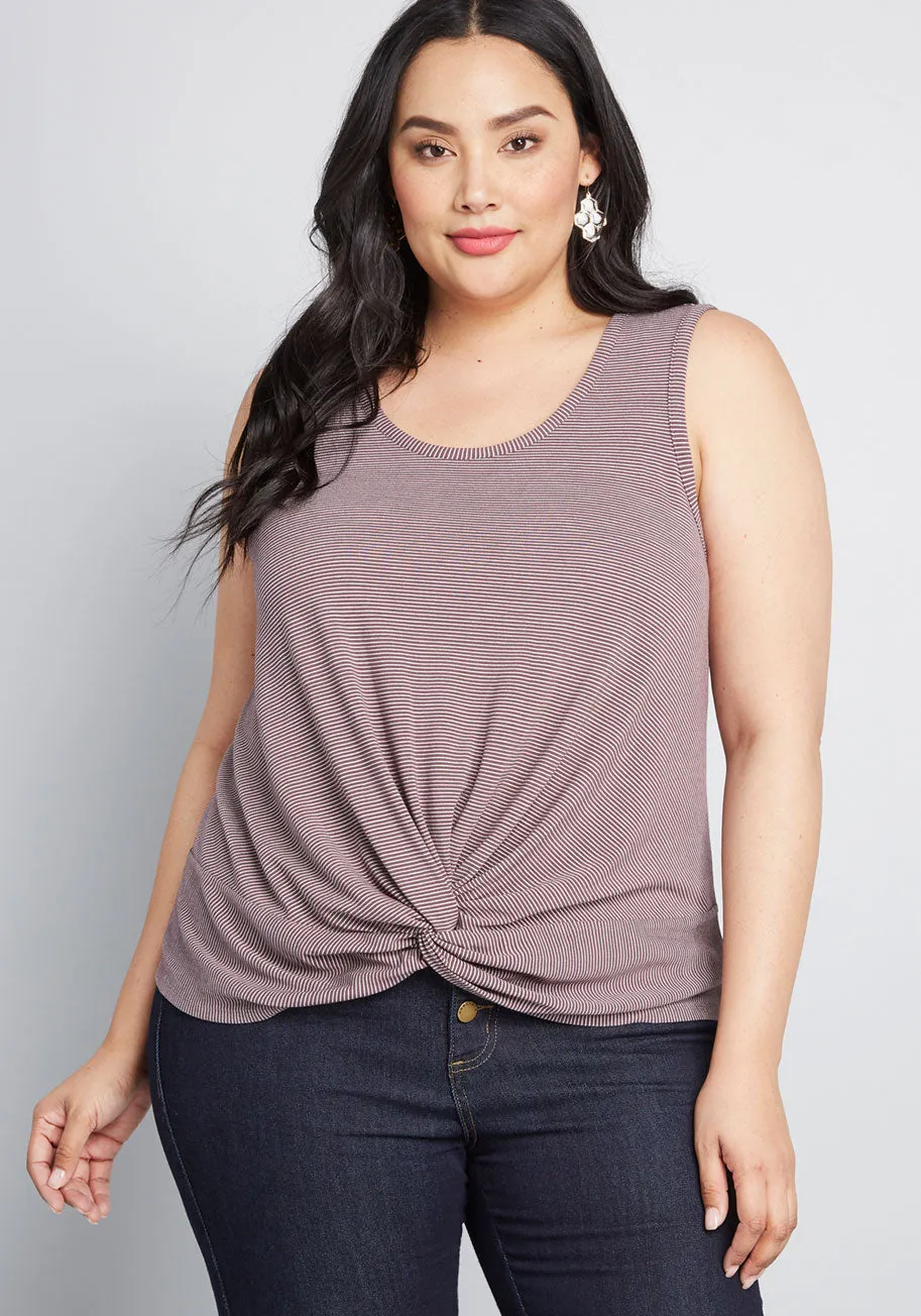 Knotted Moxie Tank Top