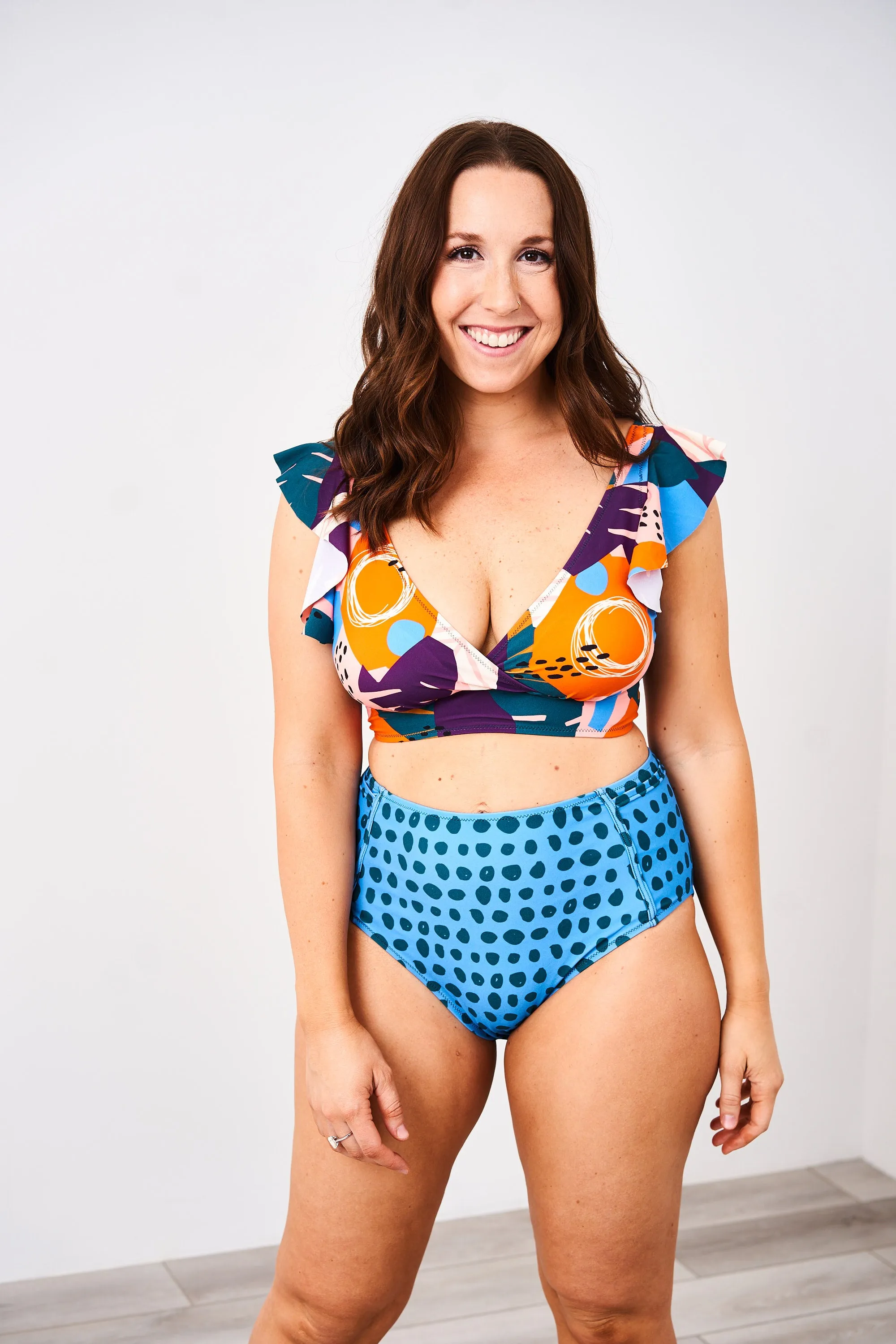 Latched Mama Lace Up Nursing Swim Top