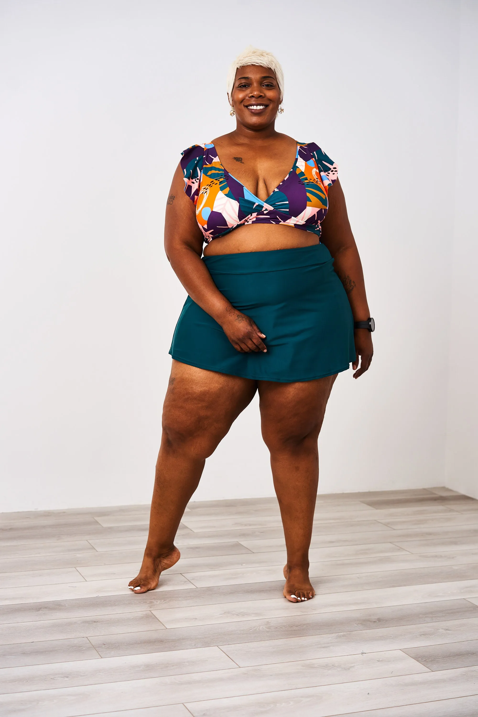 Latched Mama Lace Up Nursing Swim Top