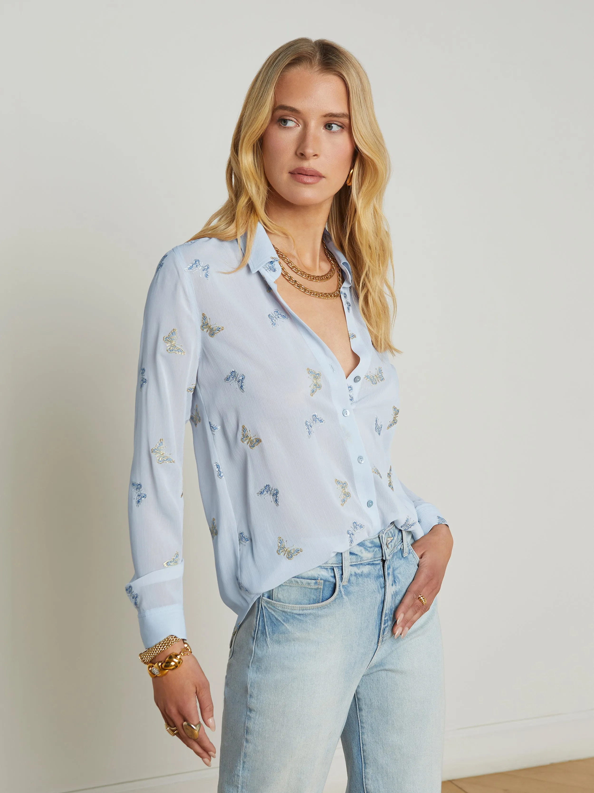 Laurent Embroidered Blouse