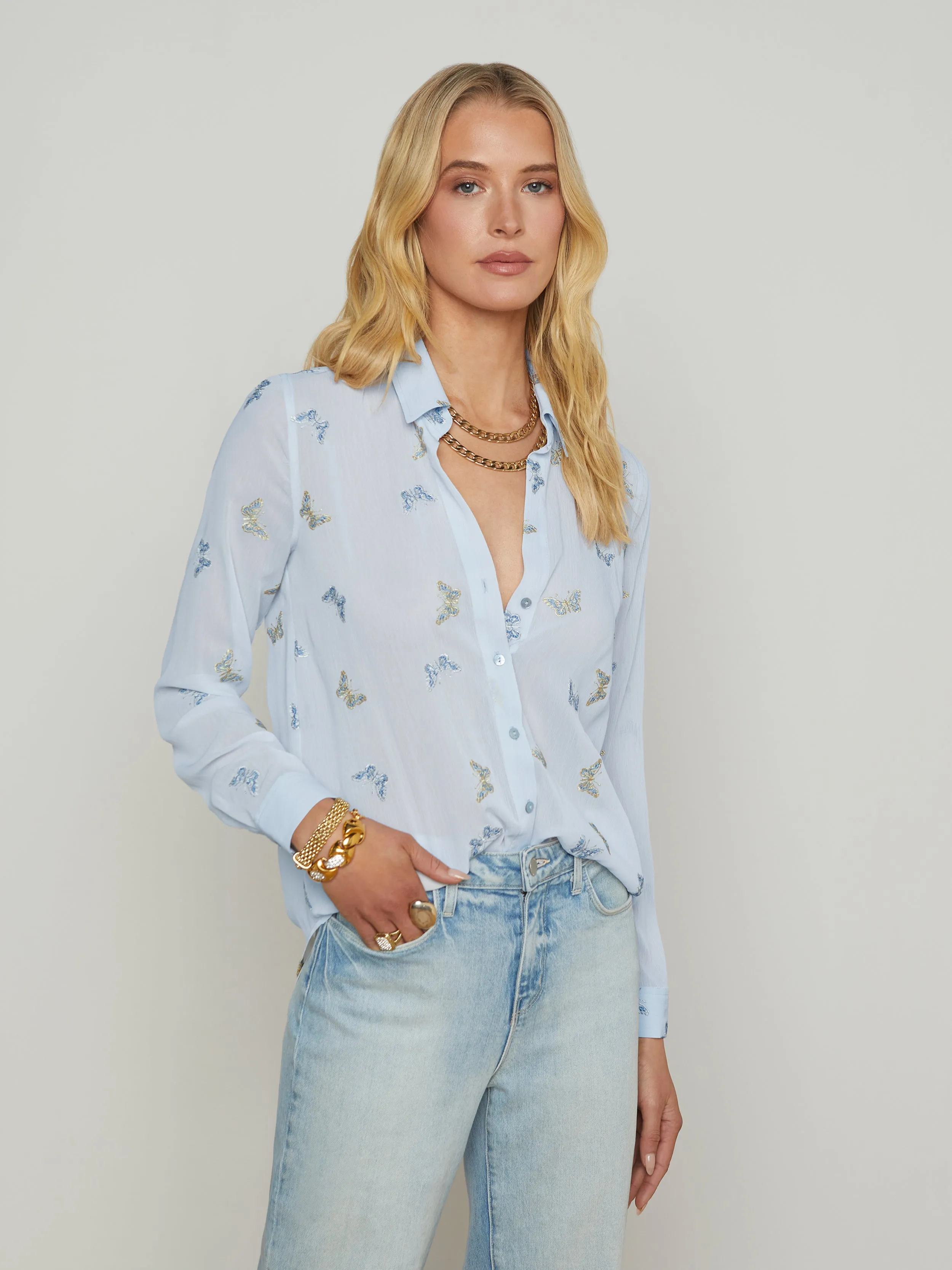 Laurent Embroidered Blouse