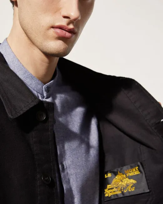 Le Mont St Michel Moleskin Authentic Work Jacket - Black