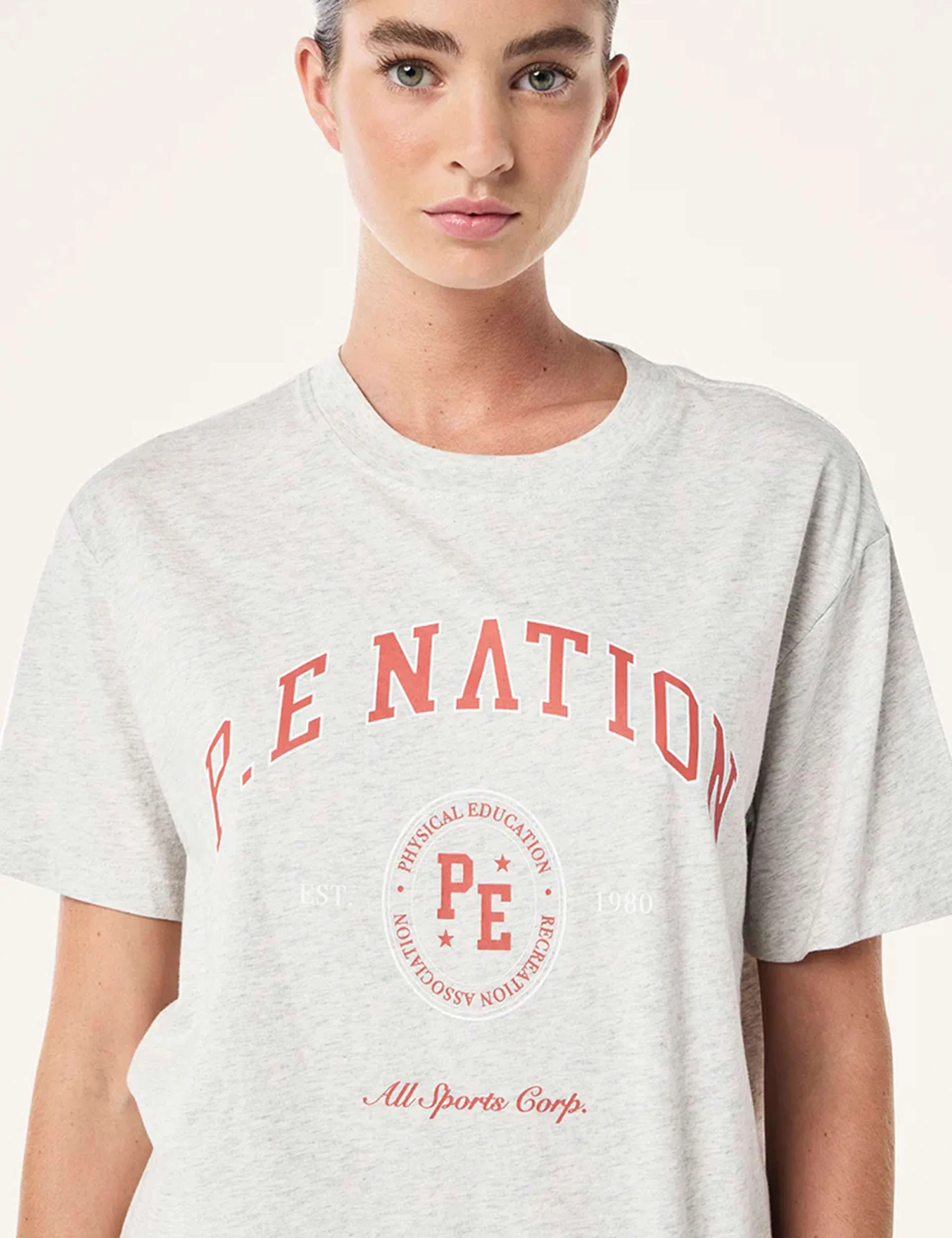 Liberation Tee - Light Grey Marle