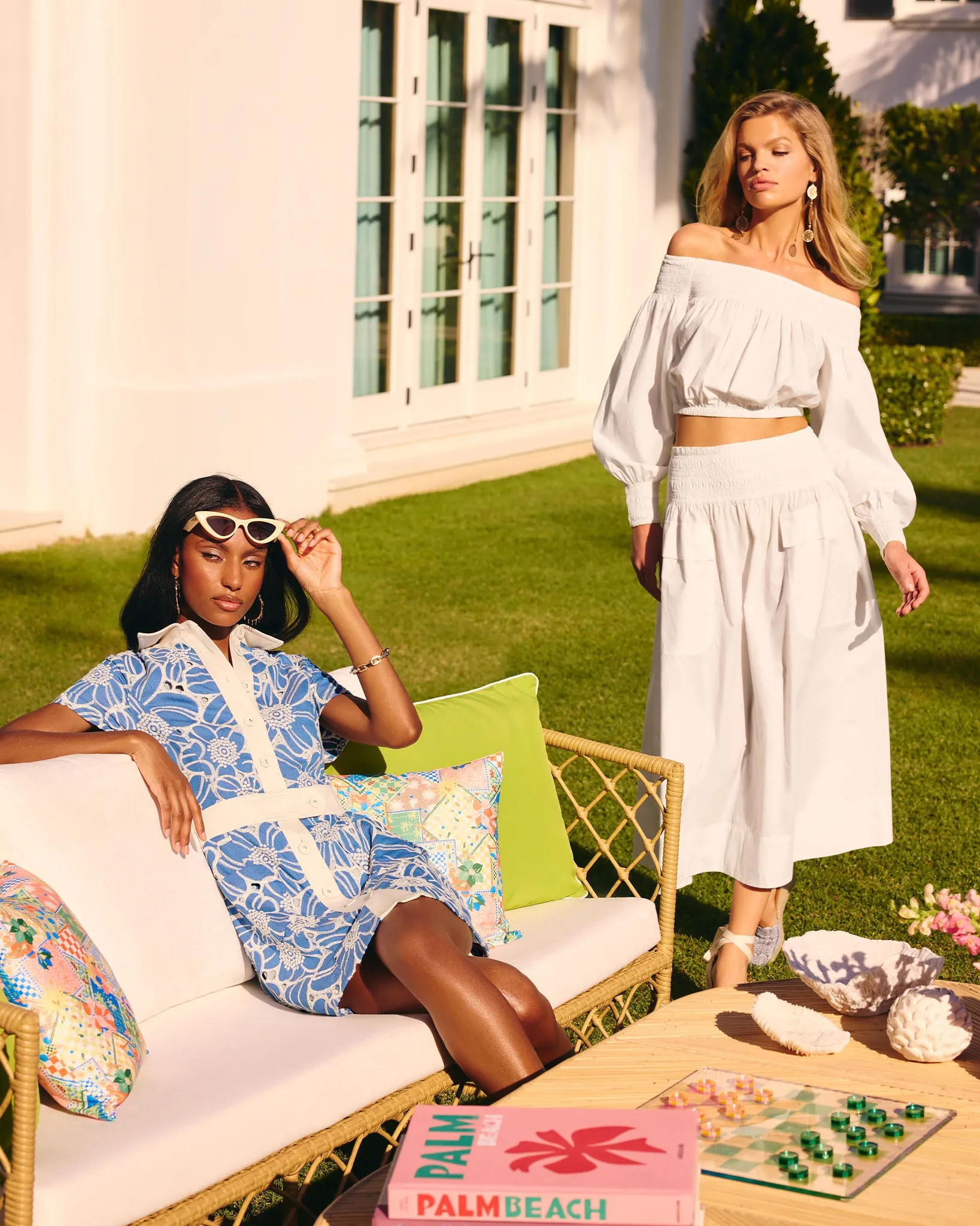 Lillian Cotton Poplin Off-The-Shoulder Blouse
