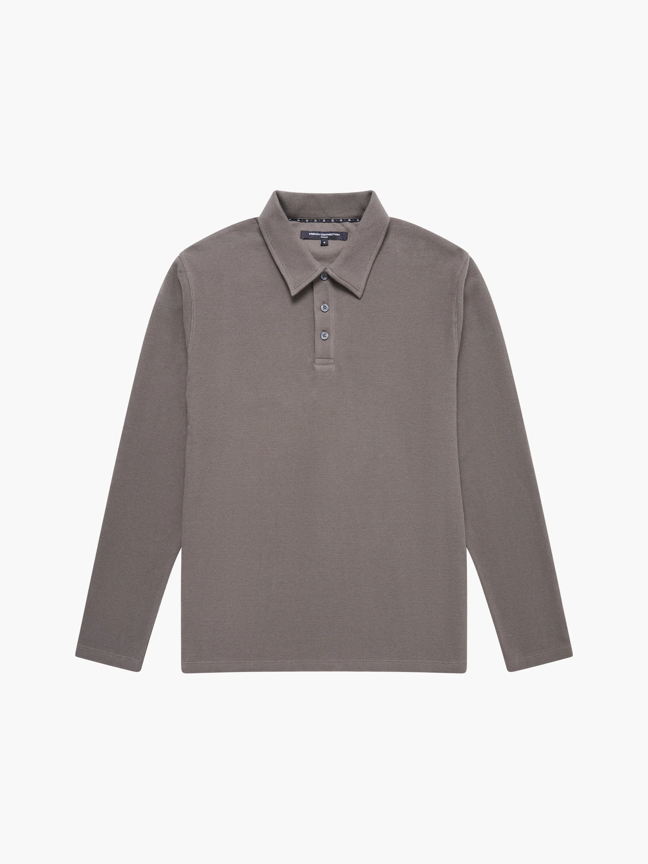 Long Sleeve Buttoned Polo Shirt