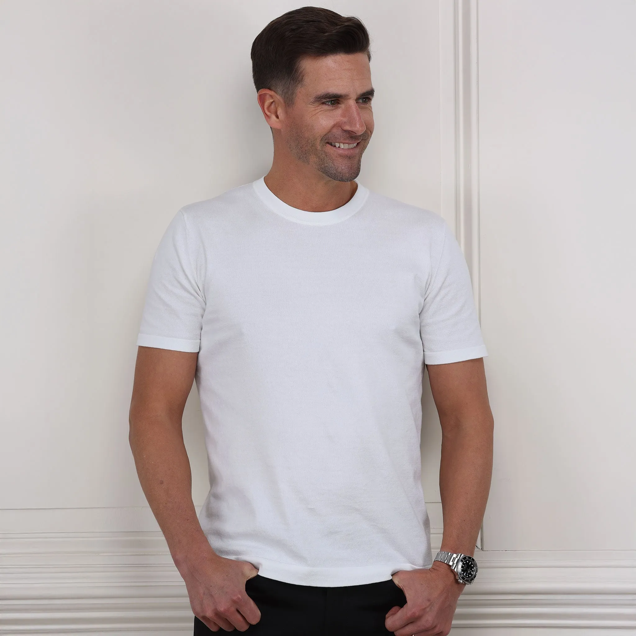 Lucca Tee Luxury Touch Classic White 3-Pack