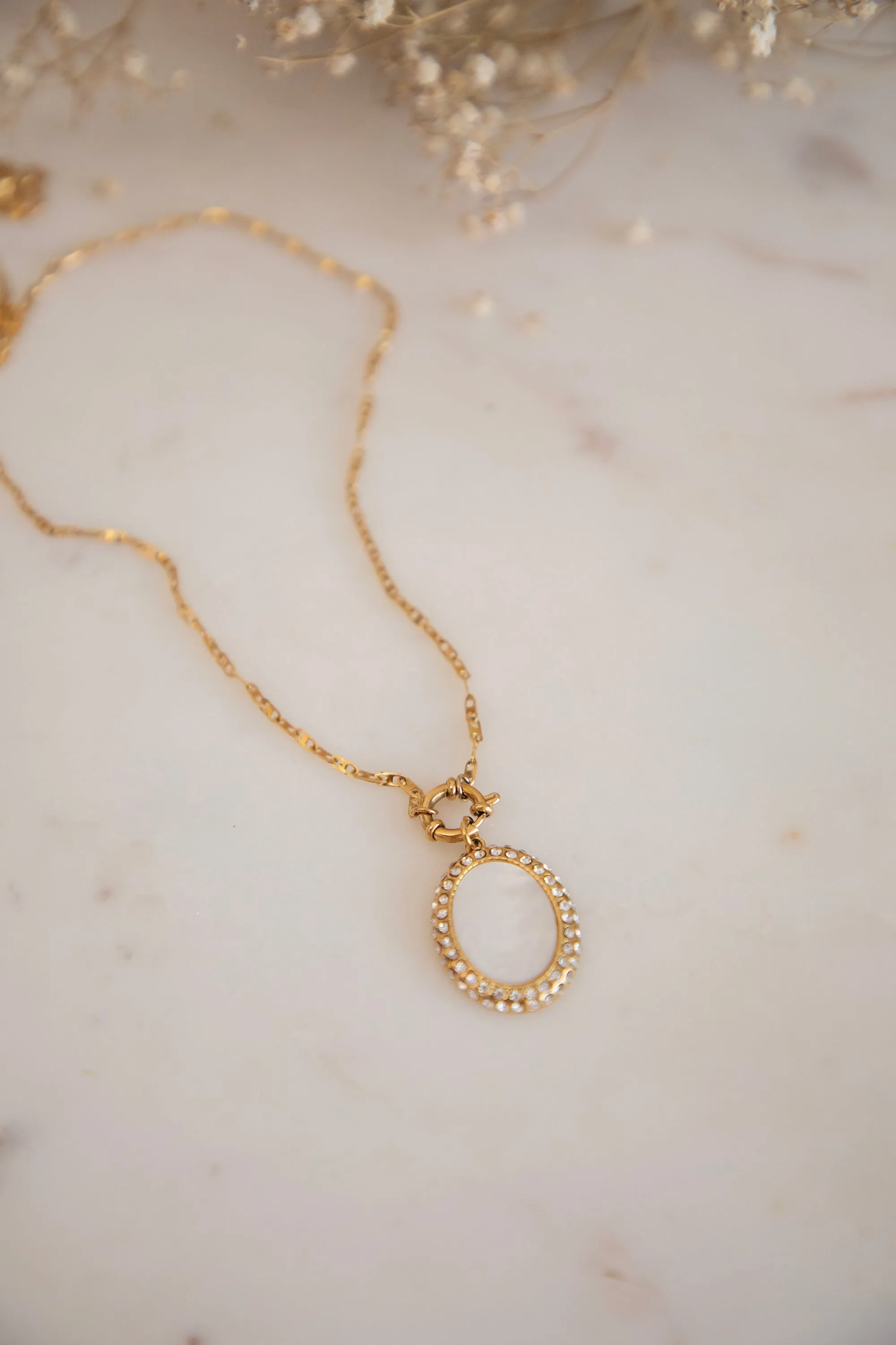 Magic Mirror White/Gold - Ketting