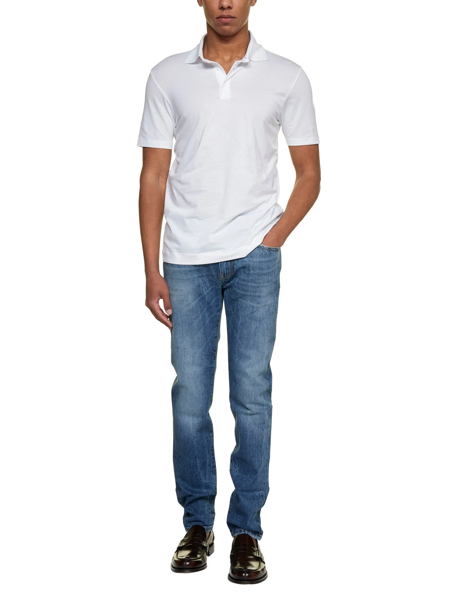Malo Straight Hem Classic Polo Shirt