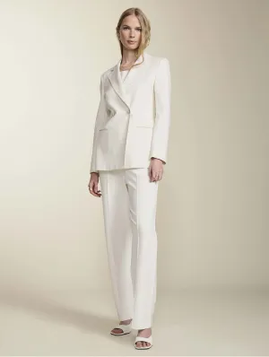 Marian LENZING™ ECOVERO™ Trousers | Soft White