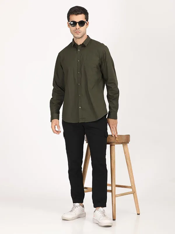 Men Urban Fit Cotton Trouser