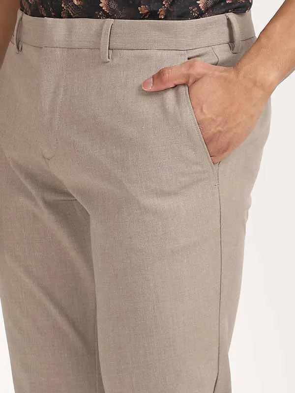 Men Urban Fit Polyester Blend Trouser