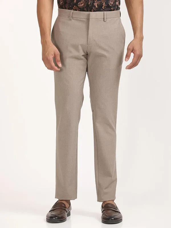 Men Urban Fit Polyester Blend Trouser