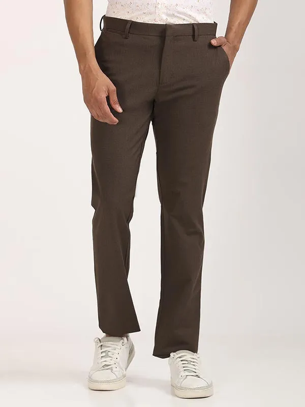Men Urban Fit Polyester Blend Trouser