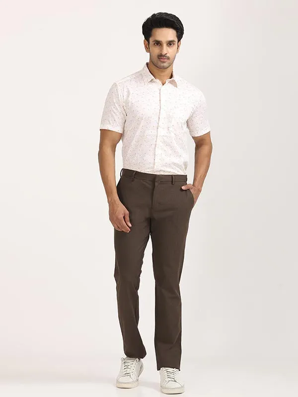 Men Urban Fit Polyester Blend Trouser