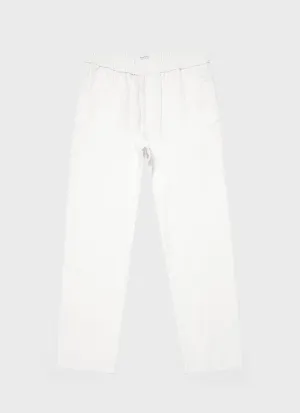 Men's Linen Drawstring Trouser in White