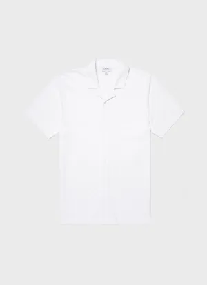 Men's Riviera Camp Collar Shirt in White
