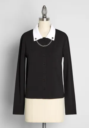 Never Break the Chain Button-Up Top