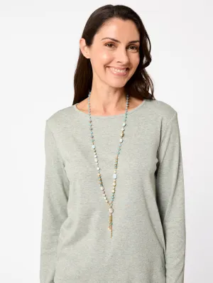 Ocean Tassle Pendant Necklace