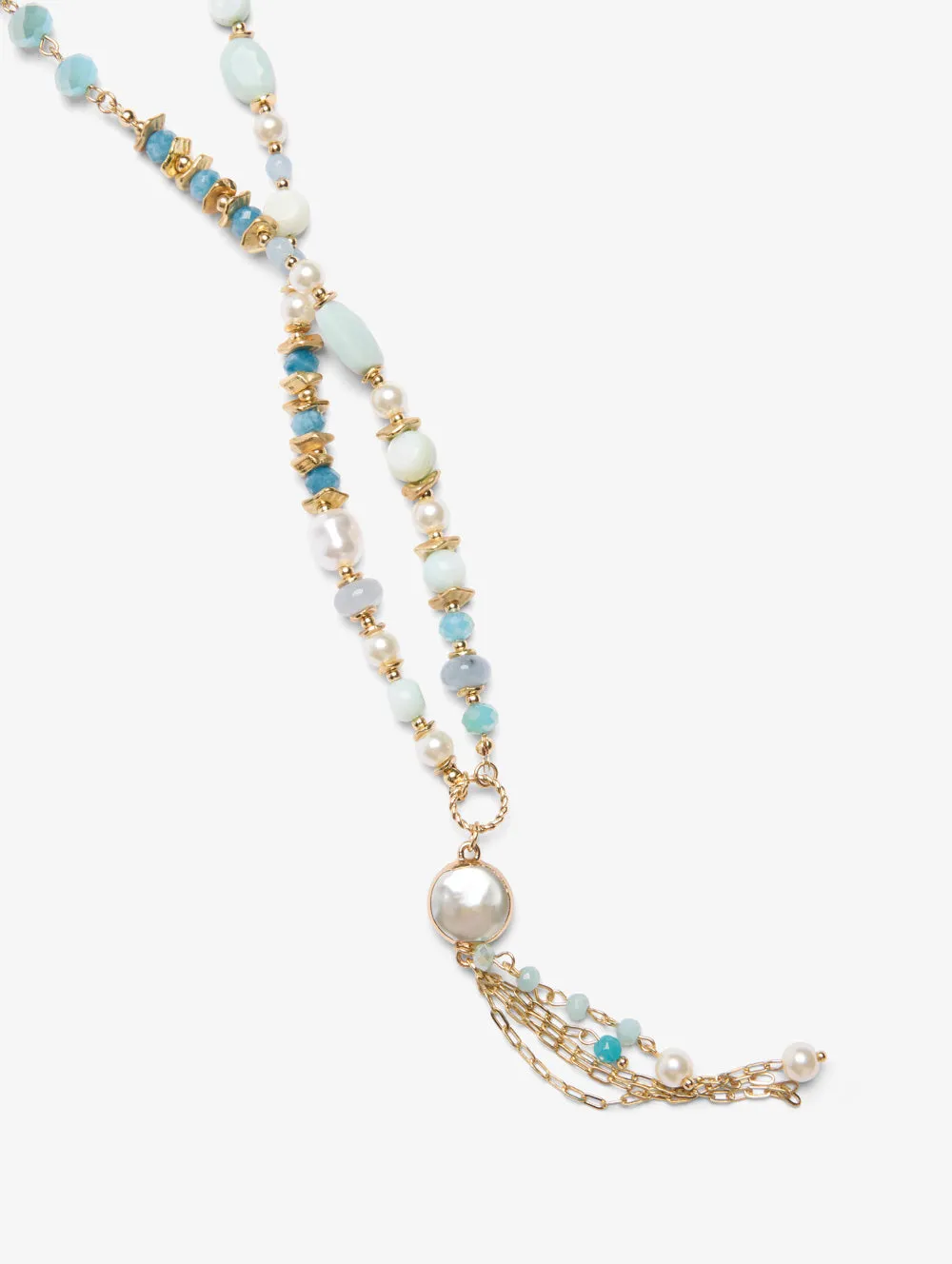 Ocean Tassle Pendant Necklace