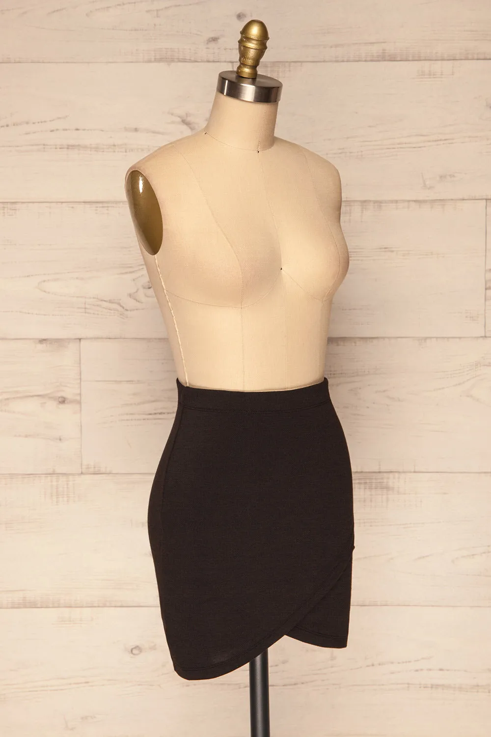 Olecko Noir | Black Wrap Skirt