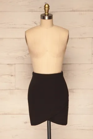 Olecko Noir | Black Wrap Skirt