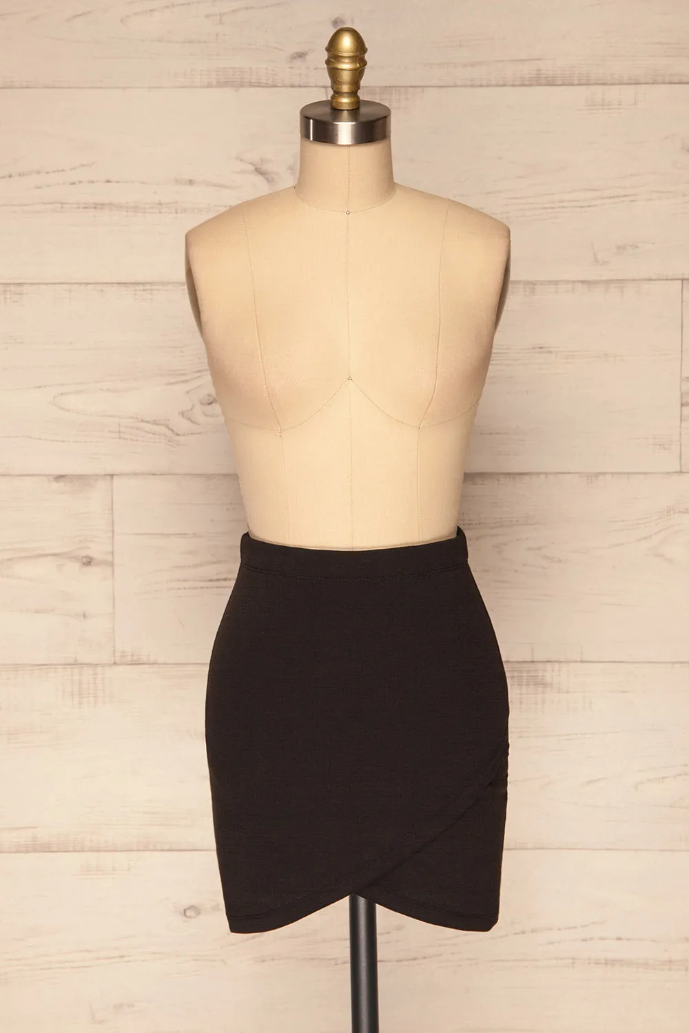 Olecko Noir | Black Wrap Skirt