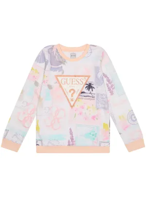 Paradise Print Active Top (2-7)