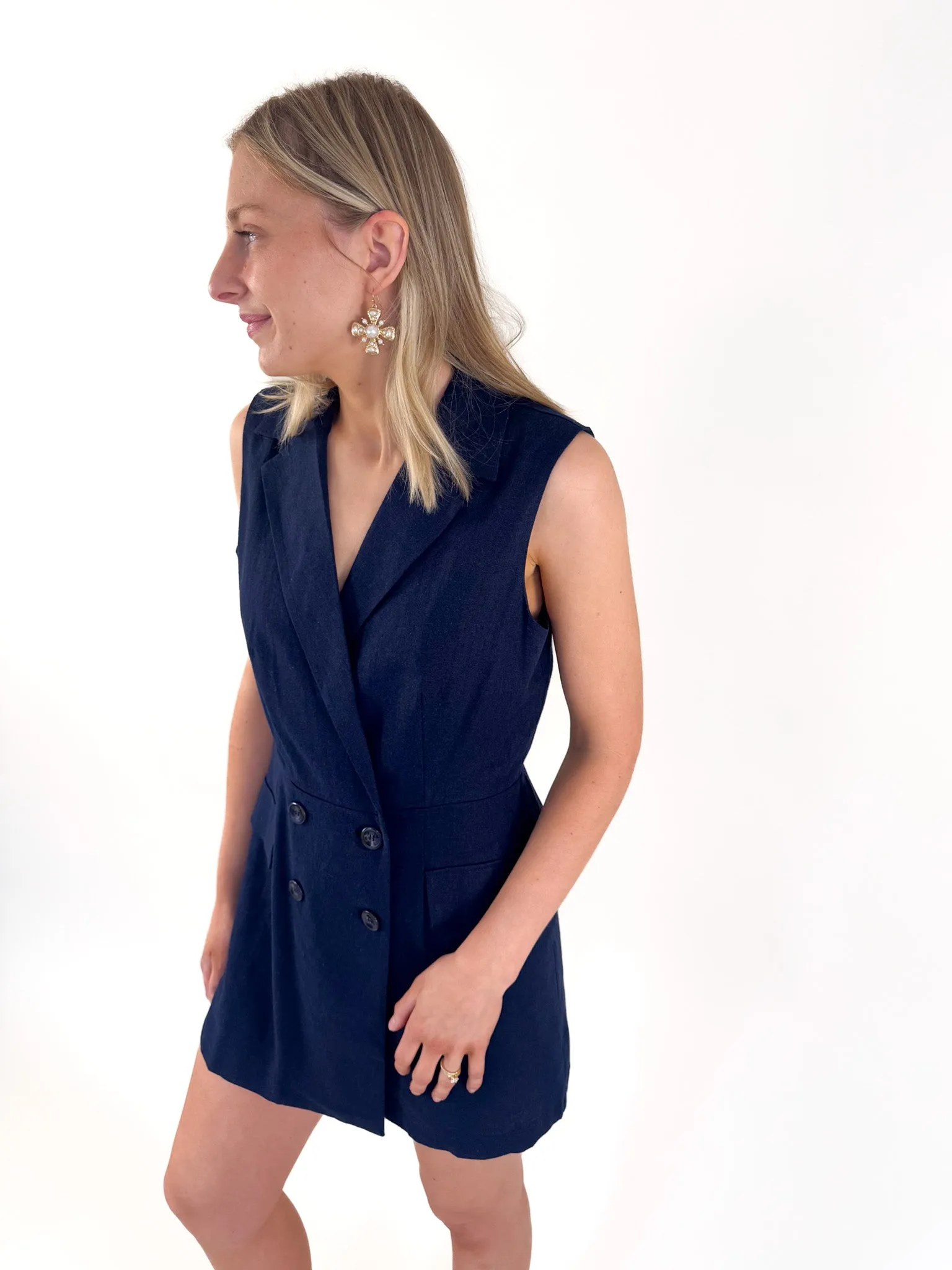 Paris Maritime Blue Romper