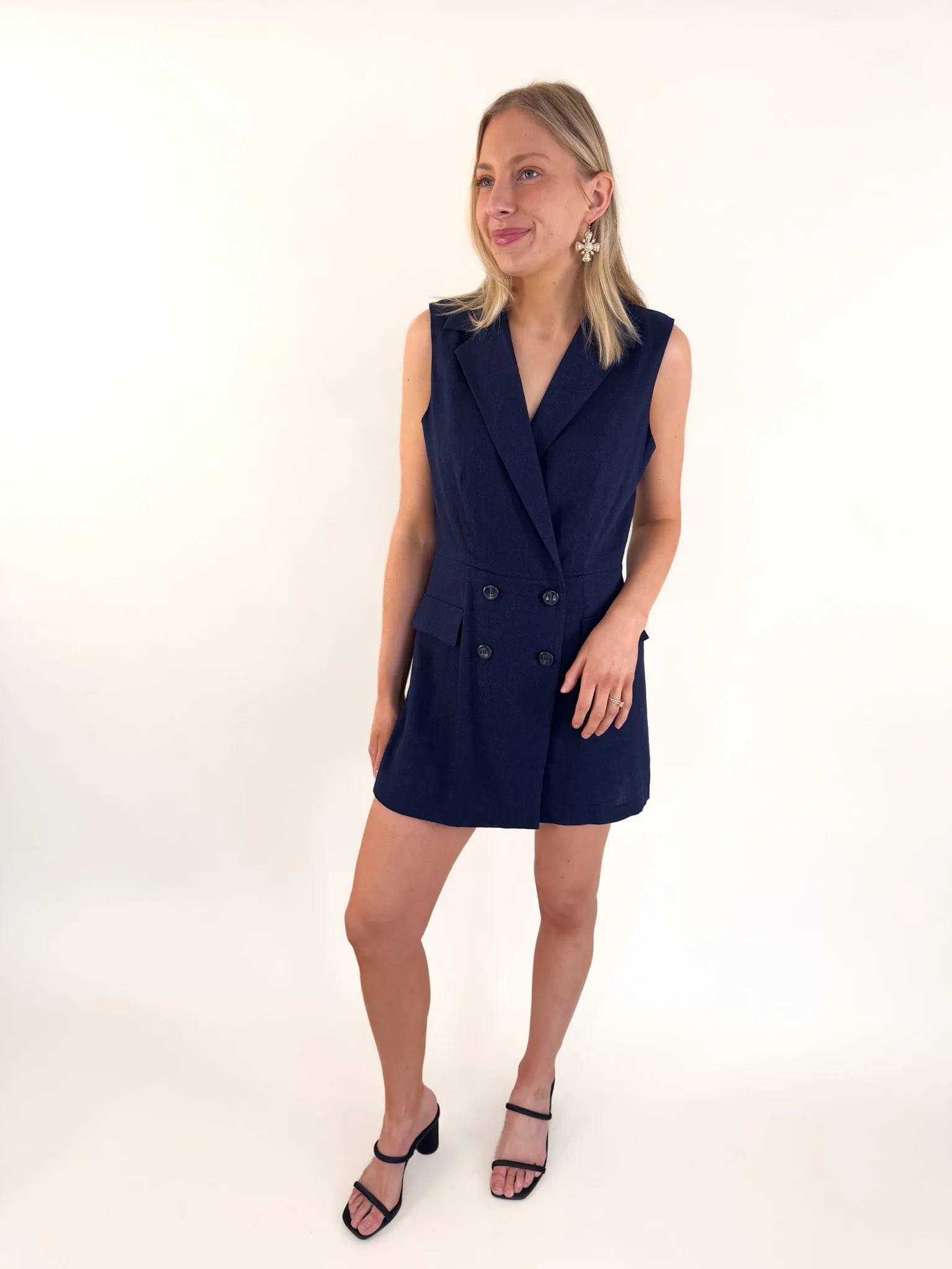 Paris Maritime Blue Romper