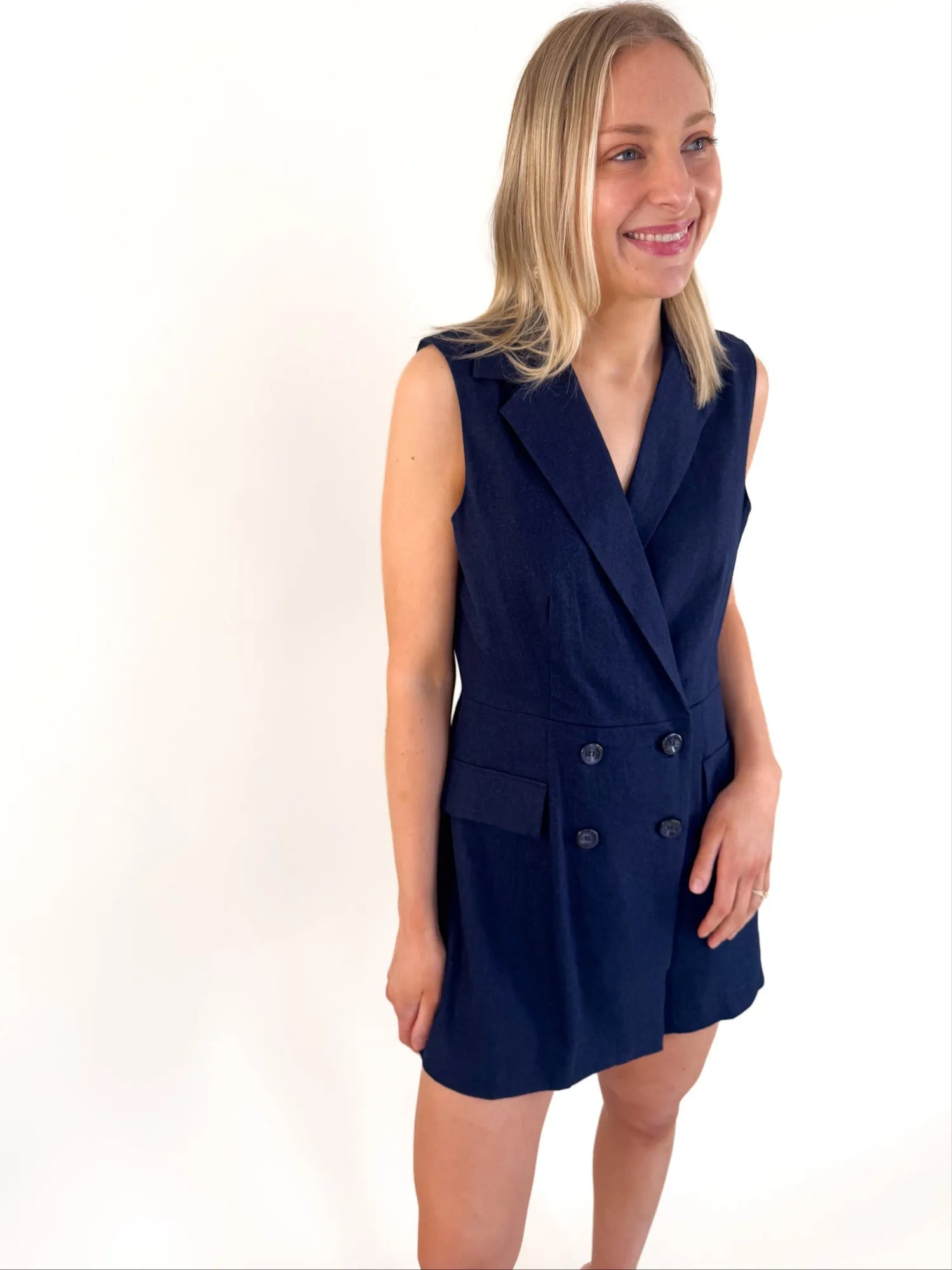 Paris Maritime Blue Romper