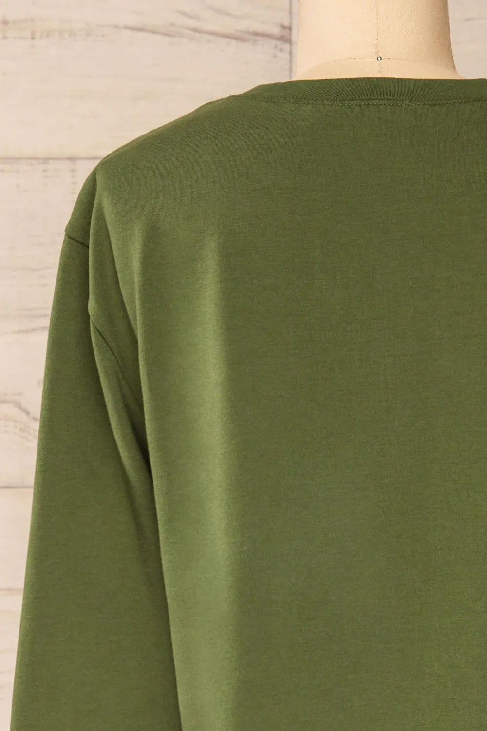 Pato Green | Long Sleeve Crop Top
