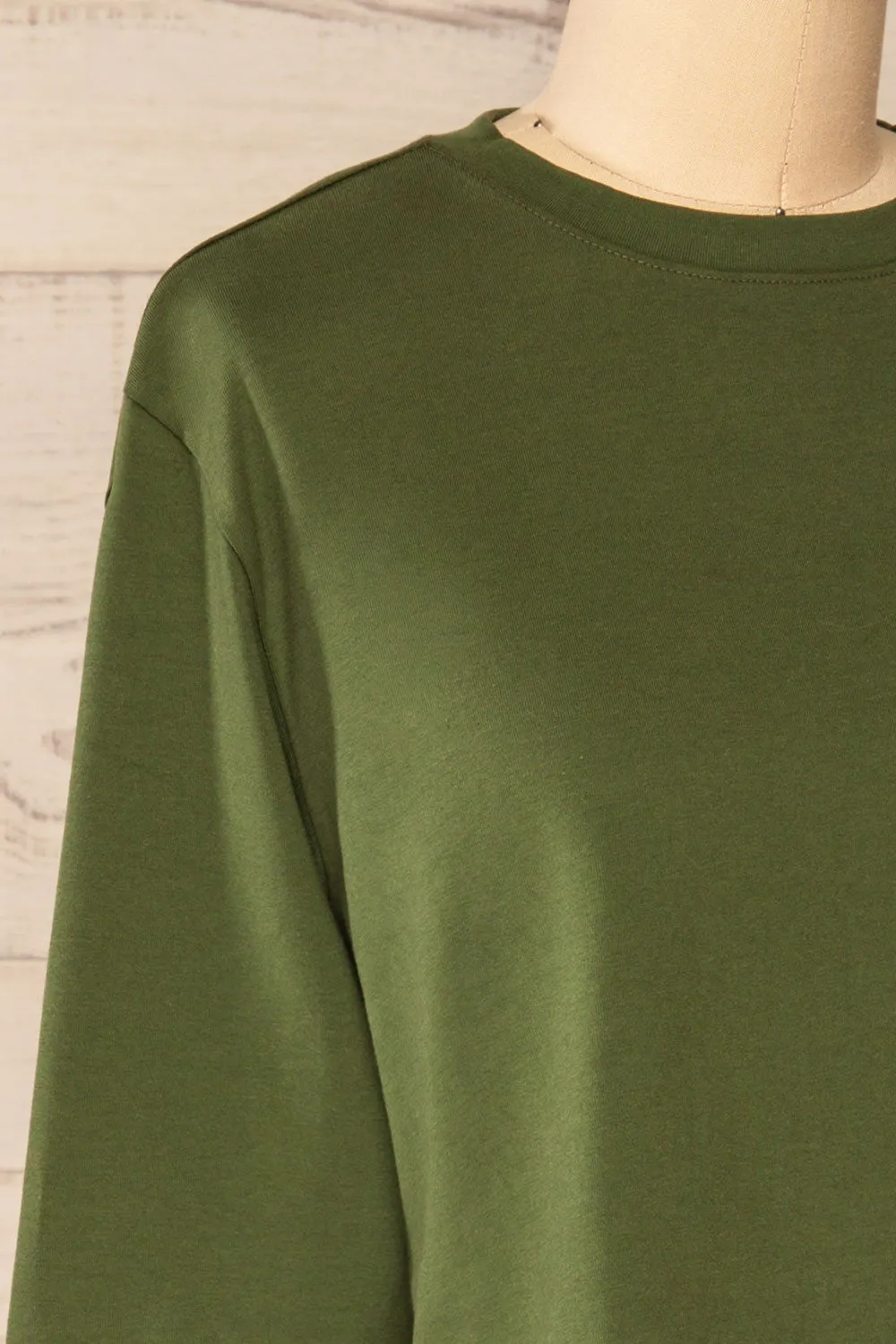 Pato Green | Long Sleeve Crop Top