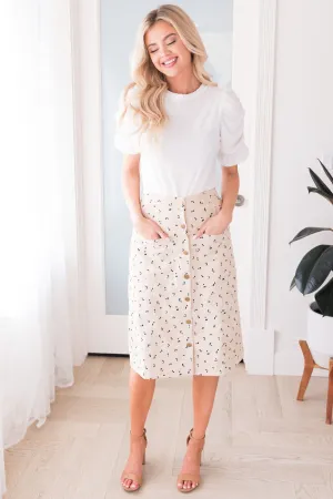 Perfect Day Modest Corduroy Skirt